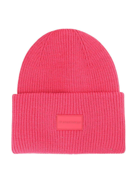 4F Kinder Mütze Gestrickt Rot