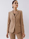 Chrisper Women's Blazer Brown, Camel