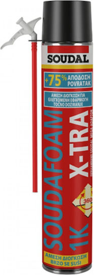 Soudal Soudafoam X-tra Αφρός Πολυουρεθάνης Χειρός 750ml