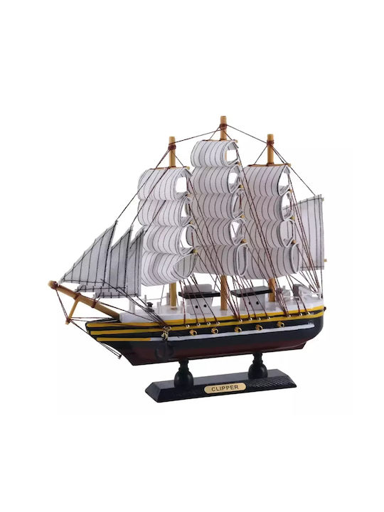 Wooden Decorative Clipper Ship 24cm