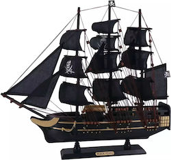 Wooden Pirate Ship Decorative Black Pearl 50cm