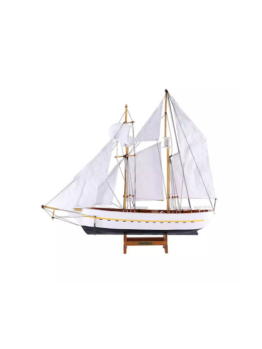 Wooden Decorative Sailing Ship Anemos 53cm