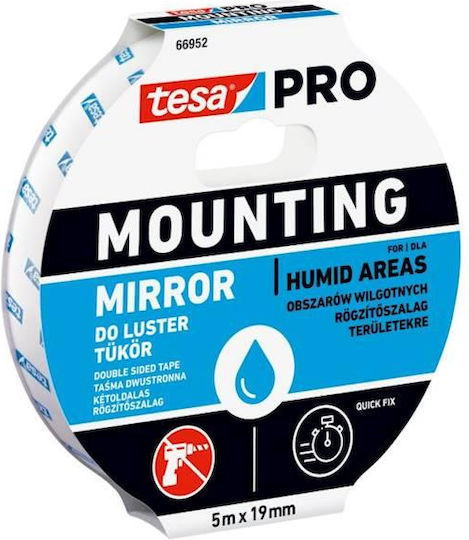 Ταινια Διπλης Οψης Καθρεπτων 5m X 19mm Tesapro
