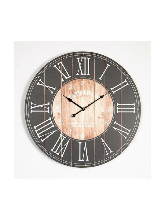 Wanduhr Hölzernes Schwarz Ø58.2cm