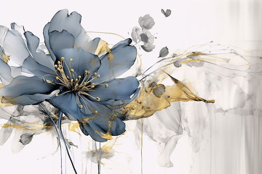 Ταπετσαρία Τοίχου Μπλε 220x148cm