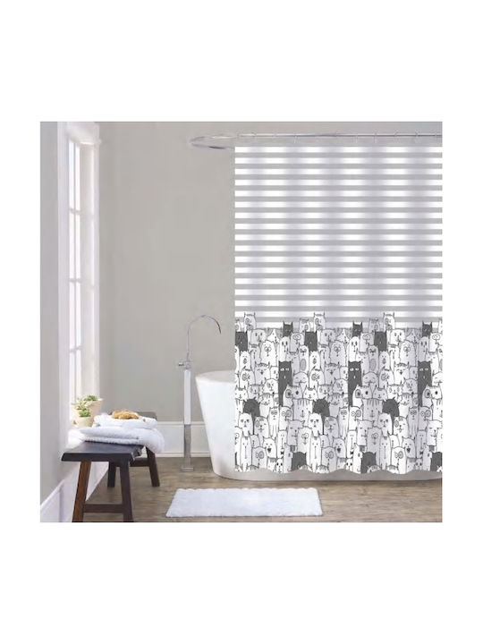 Frans K16 Κουρτίνα Μπάνιου Υφασμάτινη 240x200cm...