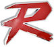Maxxed Car Signal Stickers Aluminum 300 x 300cm in Red Color 1pcs
