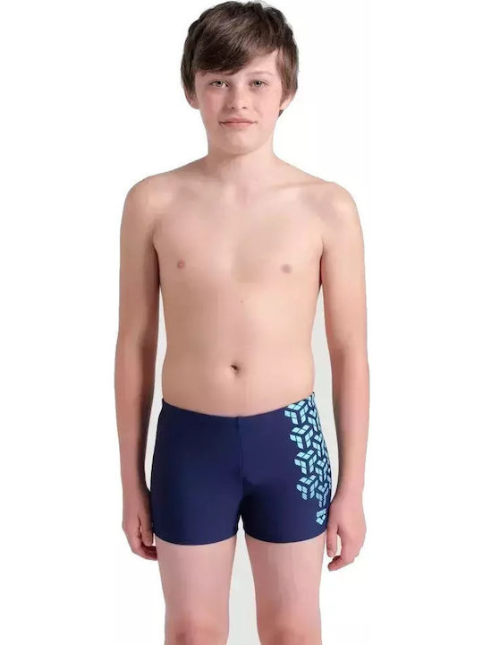 Arena Graphic Kids Swimwear Swim Shorts Navy Blue