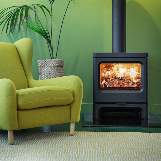Charnwood Skye 7 Metalic Soba pe lemne 7.3kW Verde