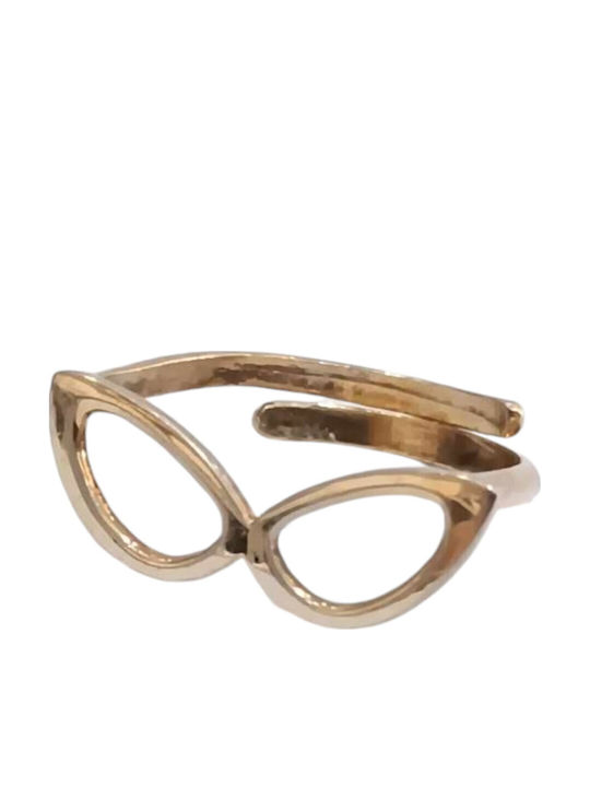 Prince Silvero Ring with Zircon made of Silver Gold Plated