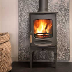 Charnwood C-Four Stahl Holzofen 4.9kW Almond