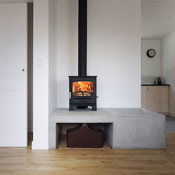 Charnwood C-Five Χαλύβδινη Ξυλόσομπα Brown