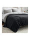 My Home Luxury Κουβέρτα Fleece Μονή 160x220εκ. Μαύρη