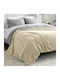 My Home Luxury Κουβέρτα Fleece Μονή 160x220εκ. Εκρού BL160-08