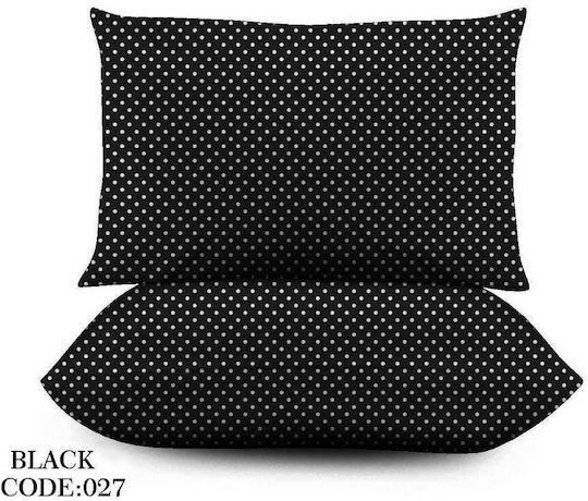 My Home Luxury Set Față de Pernă Black 50x70cm.