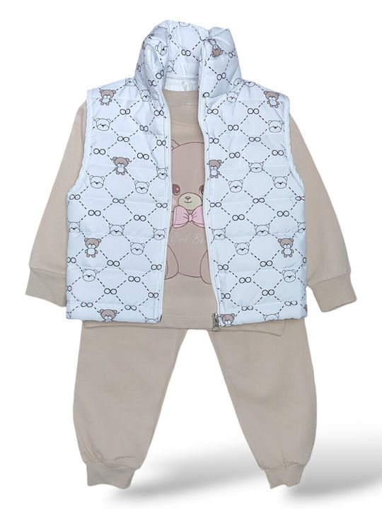 Комплект Зима 2бр Beige, Ecru, Pink