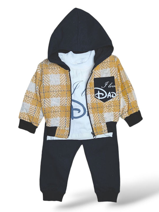 Kinder-Set mit Hose Winter 2Stück Mustard