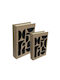 Espiel Wooden Book Decorative Boxes Set 2pcs