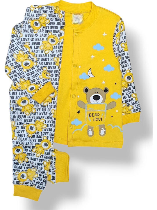 Babydom Kids' Pajamas Winter Yellow
