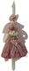 Dekorative Rosa Teddybär-Kerze 28,5 cm