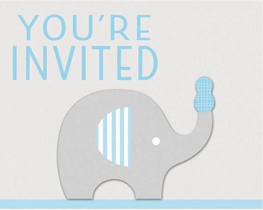 Invitations "Little Peanut Boy" Creative Converting 8 Pieces
