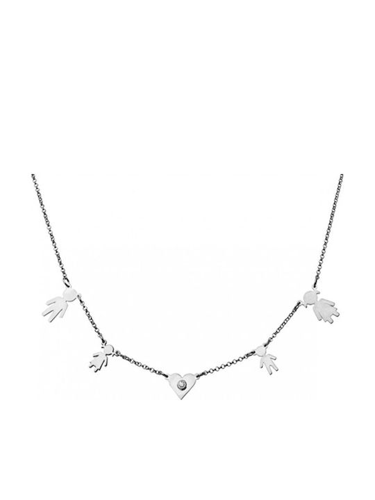 Personal Jewel Necklace Silver 925 Hanging Family Medium