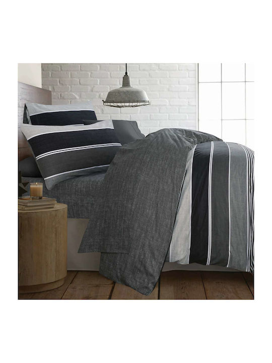 Espree Grego Σετ Σεντόνια Μονά 170x270εκ. Grey (3τμχ)