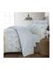 Espree Sheet Sets Queen with Elastic 160x200+35cm. Geo Blue 4pcs