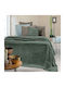 Guy Laroche Smoothie Set Blanket Fleece Single 160x220cm Pesto