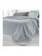 Guy Laroche Smoothie Fleece Blanket Single 160x220cm Silver
