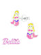 Hypoallergenic Kids Earrings Studs with Stones from Silver