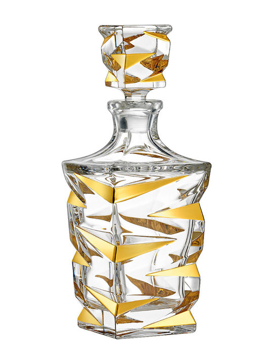 Novaker Zig Zag Wedding Carafe made of Crystal Gold 1pcs