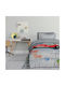 Das Home Παιδικό Κουβερτοπάπλωμα Μονό με Γέμιση Hollowfiber Grey, Red 160x220εκ.