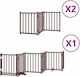 Hundezaun Faltbarer Raumteiler 12 Paneele 600cm...