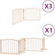 Vidaxl Hundegitter faltbar 10 Paneele 800cm Pap...