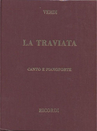 Ricordi Verdi - La Traviata Sheet Music for Voice / Piano