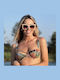Women's Sunglasses with Beige Plastic Frame and Brown Gradient Lens G-07
