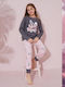 Sexen Kids' Pajamas Winter Cotton Gray