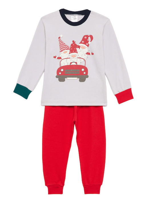 Pretty Baby Kids' Pajamas Winter Red-grey