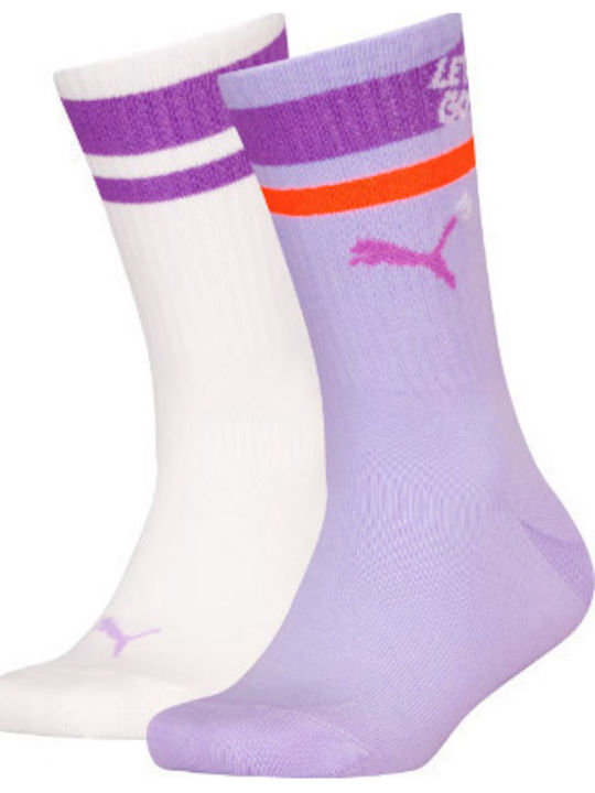 PUMA Παιδικές Κάλτσες Lavender 2 Ζευγάρια