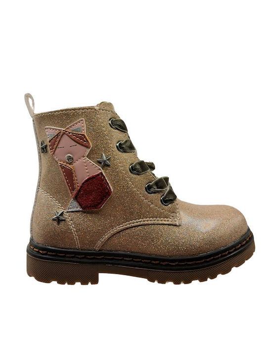 Xti Kids PU Leather Boots Beige