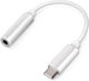 Setty Конвертор USB-C мъжки към 3.5mm женски Бял