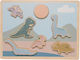 Holz Kinder Steckpuzzle Dinosaurier 7pcs Jabadabado