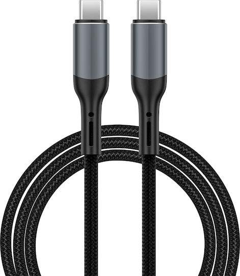 Wiwu Cablu Video USB 3.2 USB-C Masculin - USB-C 240W Power Delivery Verde 1m
