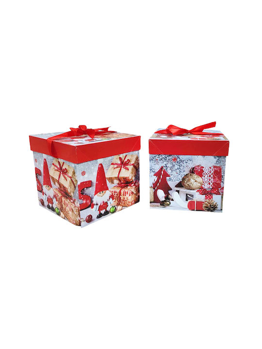 Weihnachtliche Kunststoff Figur Box 15x15x15cm 12Stück Box