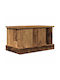 vidaXL Box Coffee with Lid Wooden Brown 30x28x50cm
