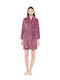 Pink Label Winter Women's Fleece Robe Dusty-Pink