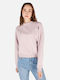Damen Sweatshirt Kapuzen Pink