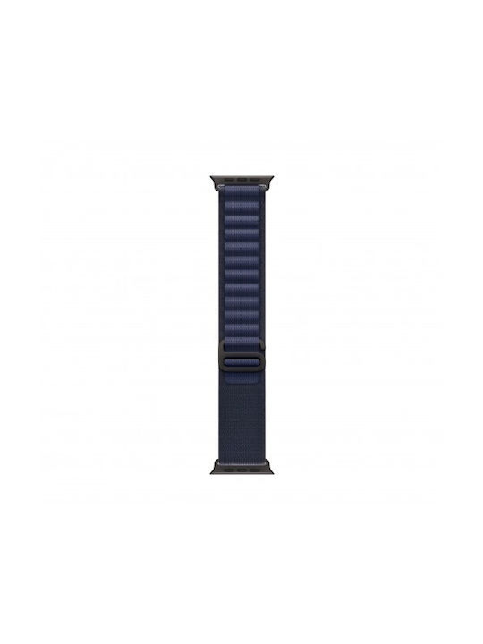Smartwatch Strap Thd Alpine Loop Apple Watch Ultra2 49 Mm Apple Watch 46 Mm Series 10 Universal Size Black Buckle Navy Blue