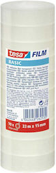 Tesa Σελοτέιπ Basic 15mm x 33m 10τμχ